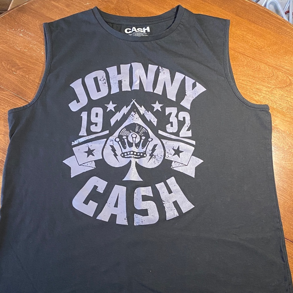 Cash Men's Black Graphic Tank Top